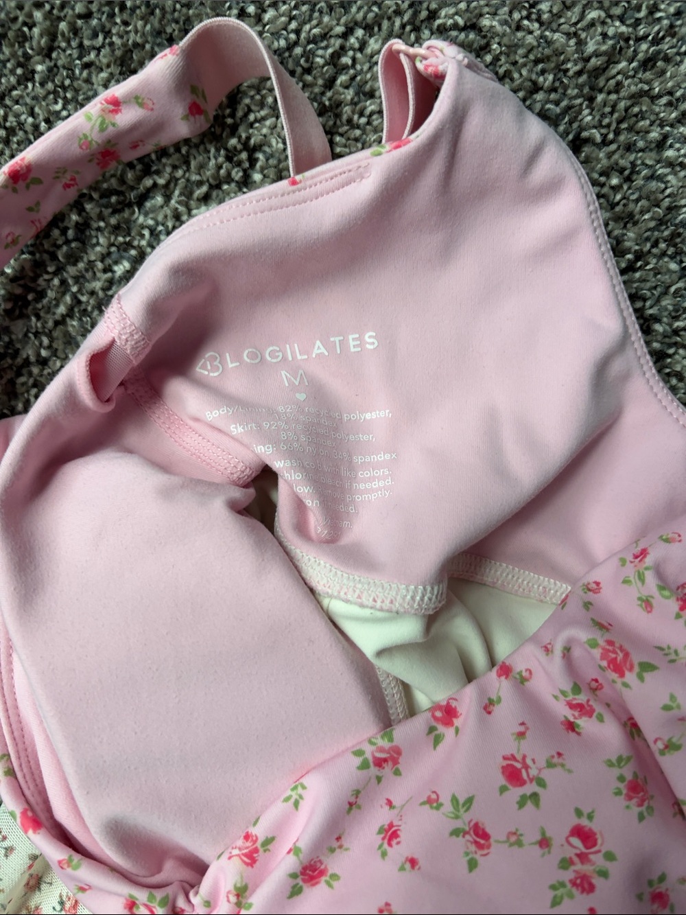 Pink Floral Tiered Casual Sundress with Bow Detail - Picture 2 of 2